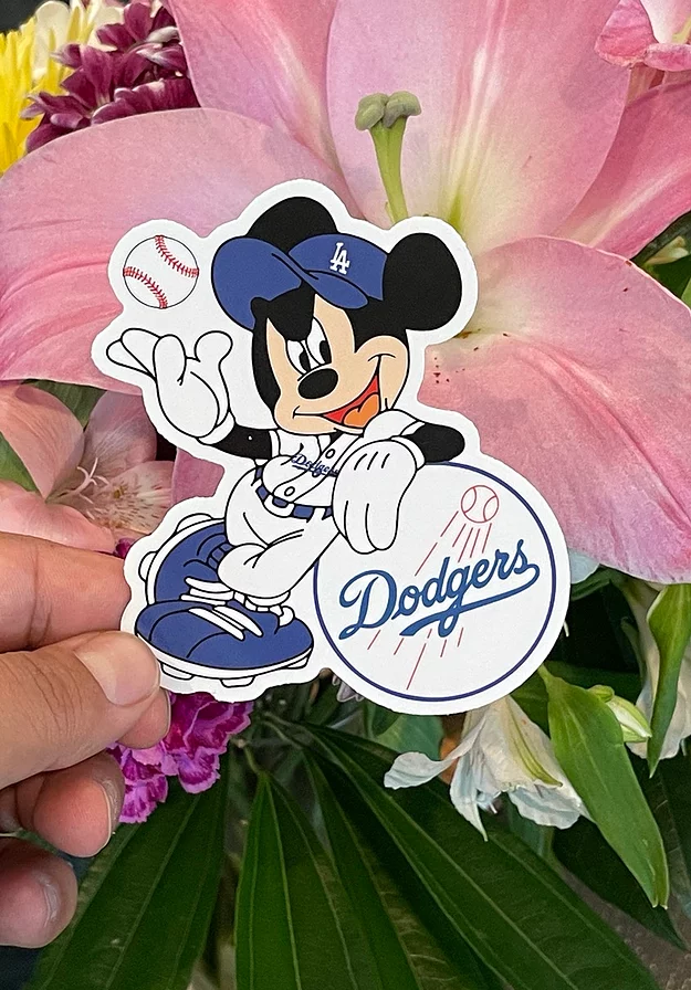 Mickey Mouse Los Angeles Dodgers Vinyl Sticker - KKS Custmz